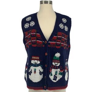 NWOT Ugly Christmas Sweater Vest - Vintage